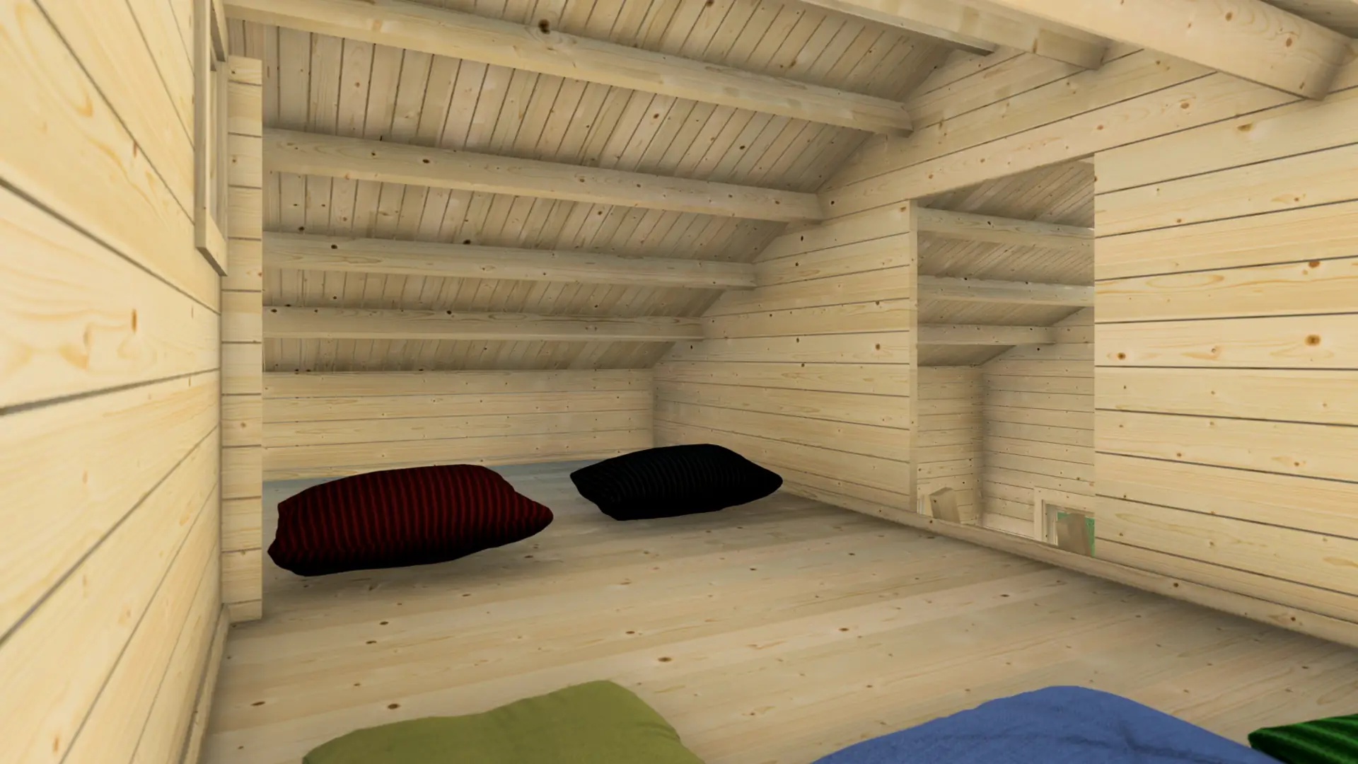 DSHouse dārza mājiņa "Pleasant" - 28 m² dzīvojama zona, 14 m² pusstāvs, 17,7 m² terasa Dārza mājiņa "Pleasant" ar 28 m² dzīvojamo zonu pirmajā stāvā, 14 m² pusstāvu un 17,7 m² terasi ar jumtu, būvēta no ziemeļu egles.
