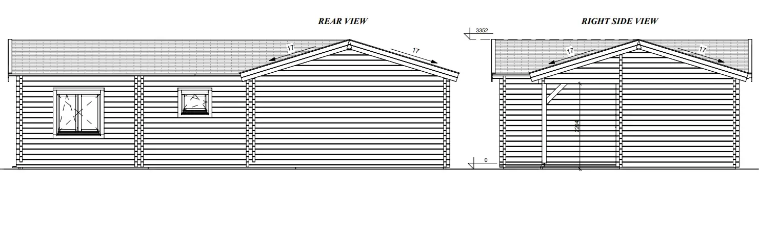 DSHouse dārza māja "Jolly" - 58 m² divslīpju jumta mājiņa ar terasi Dārza māja "Jolly" ir 58 m² divslīpju jumta mājiņa ar 46 m² dzīvojamo platību un 12 m² nosegtu terasi, kas būvēta ar 68 mm biezām sienām.